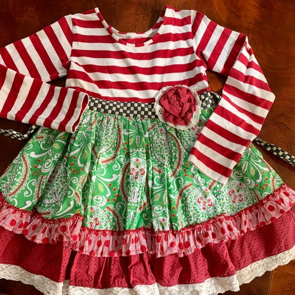 Mustard Pie Girls Holiday Set- Size 10 - Picture 4 of 9